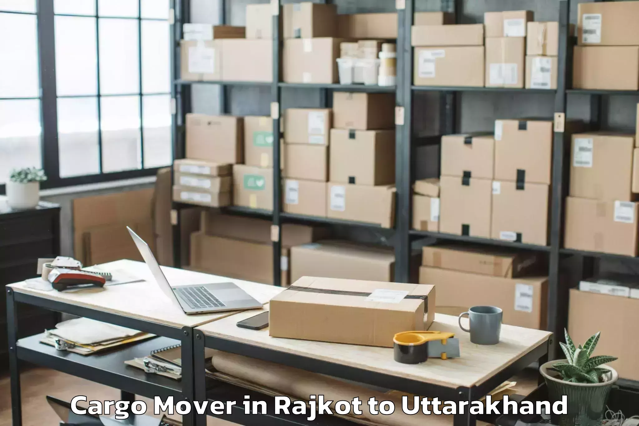 Book Rajkot to Lalkuan Cargo Mover Online